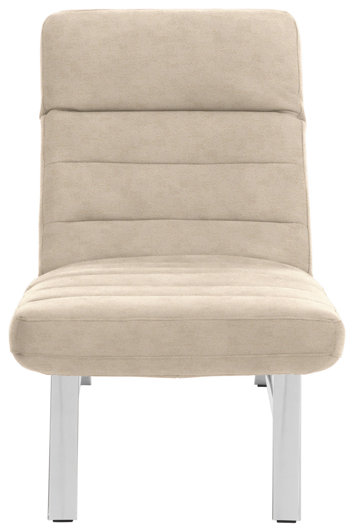 LIEGE Mikrofaser Beige  - Chromfarben/Beige, Design, Textil/Metall (65/91/170cm) - Chilliano