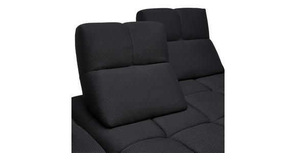 ECKSOFA in Struktur Schwarz 233/313 cm - Schwarz, Design, Kunststoff/Textil (233/313cm) - Emilio Belluti