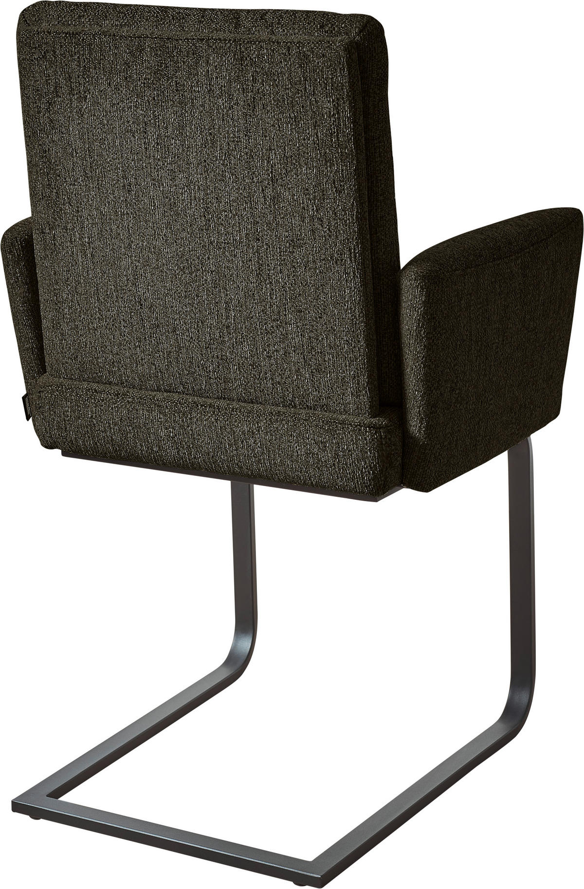 ARMLEHNSTUHL  in Stahl Chenille  - Schwarz/Braun, Design, Textil/Metall (56/92/60cm) - Dieter Knoll