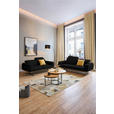 2-SITZER-SOFA in Leder Schwarz  - Schwarz, Design, Leder/Holz (174/76-97/102cm) - Novel