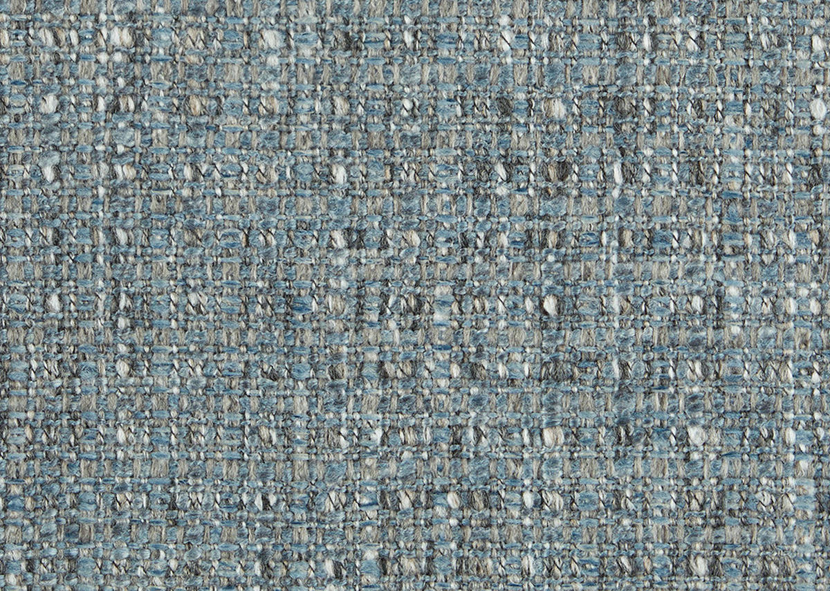 ECKSOFA in Flachgewebe Blaugrau  277/175 cm  - Blaugrau/Schwarz, Design, Textil/Metall (277/175cm) - Schöner Wohnen