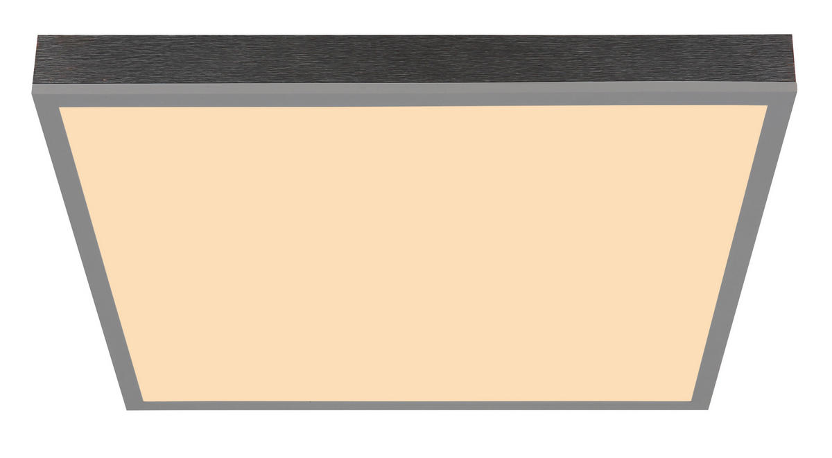 LED-TAKLAMPA DORO 45/45/6,5 cm  - vit/mörkgrå, Klassisk, metall/plast (45/45/6,5cm) - Globo