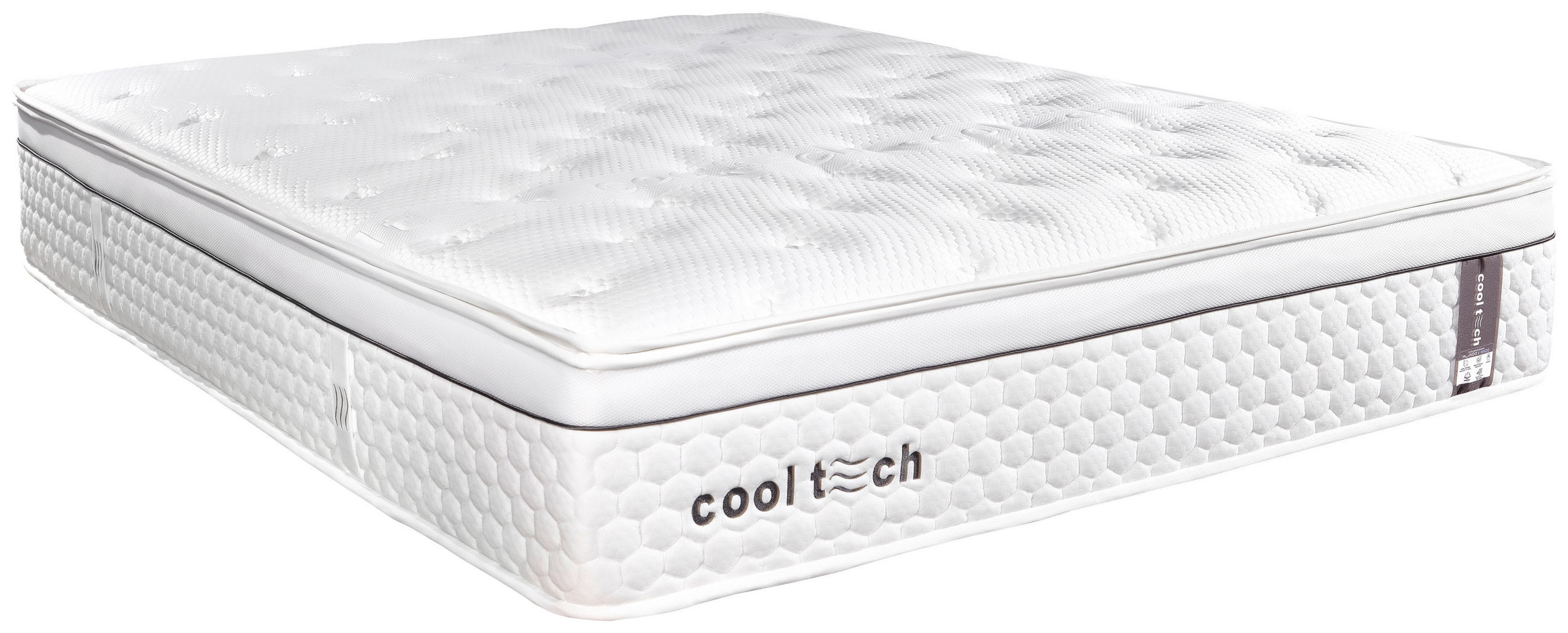 TASCHENFEDERKERNMATRATZE COOLTECH V-2 160/200 cm Höhe ca. 32 cm  - Weiß, Basics, Textil (160/200cm) - Livetastic