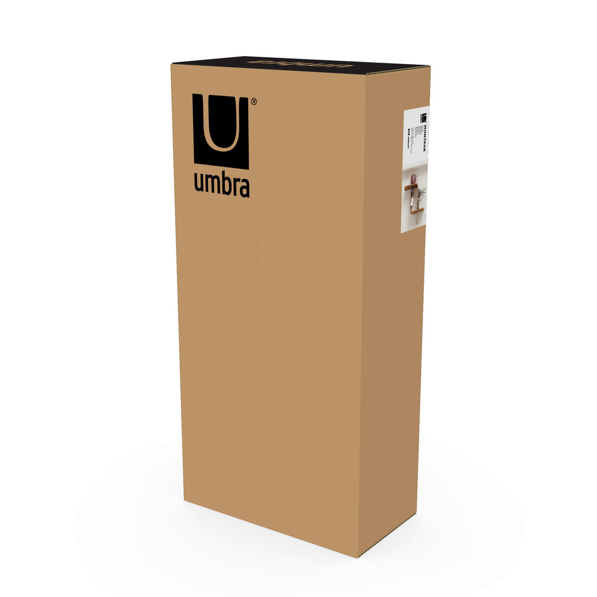 WANDREGAL  - Walnussfarben, Design, Holz (15,2/46,9/52,2cm) - Umbra