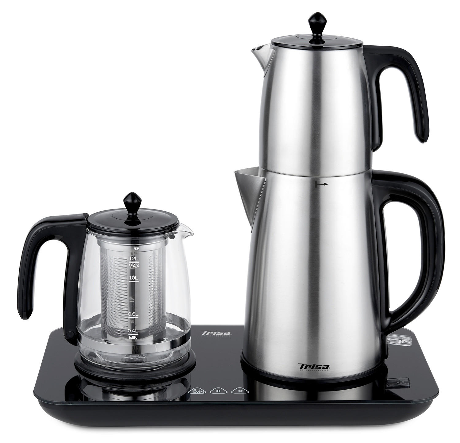 WASSERKOCHER  - Silberfarben, Basics, Metall (24/42,5/46cm) - Trisa Electronics