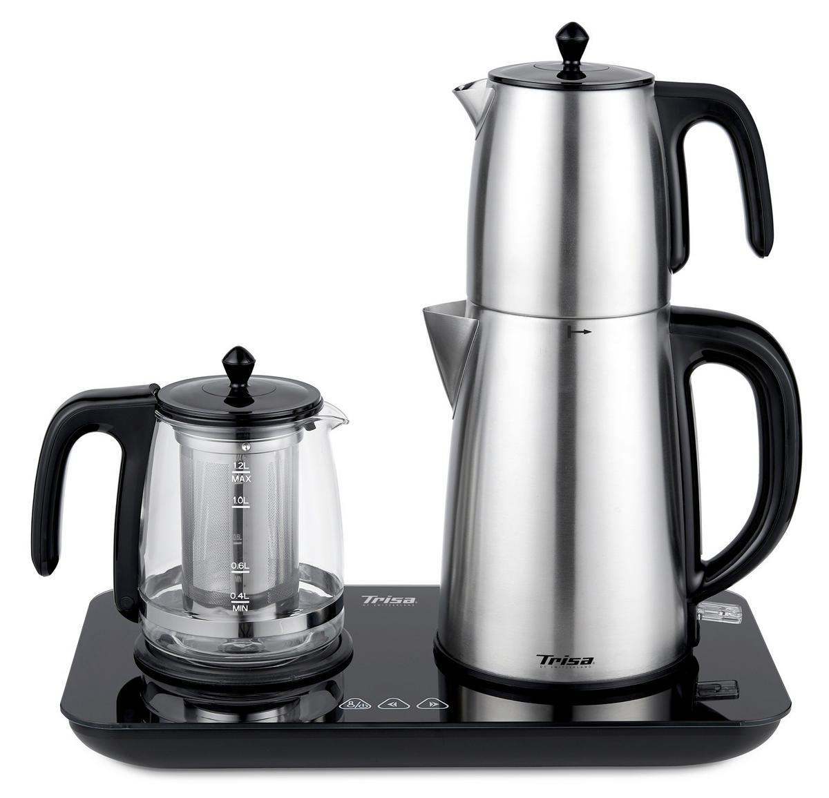 WASSERKOCHER  - Silberfarben, Basics, Metall (24/42,5/46cm) - Trisa Electronics