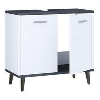 WASCHBECKENUNTERSCHRANK 60/56/28 cm  - Anthrazit/Weiß, MODERN, Holzwerkstoff/Kunststoff (60/56/28cm) - MID.YOU