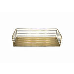 Metallkorb - Goldfarben, Trend, Metall (25/8/6,5cm) - Ambia Home