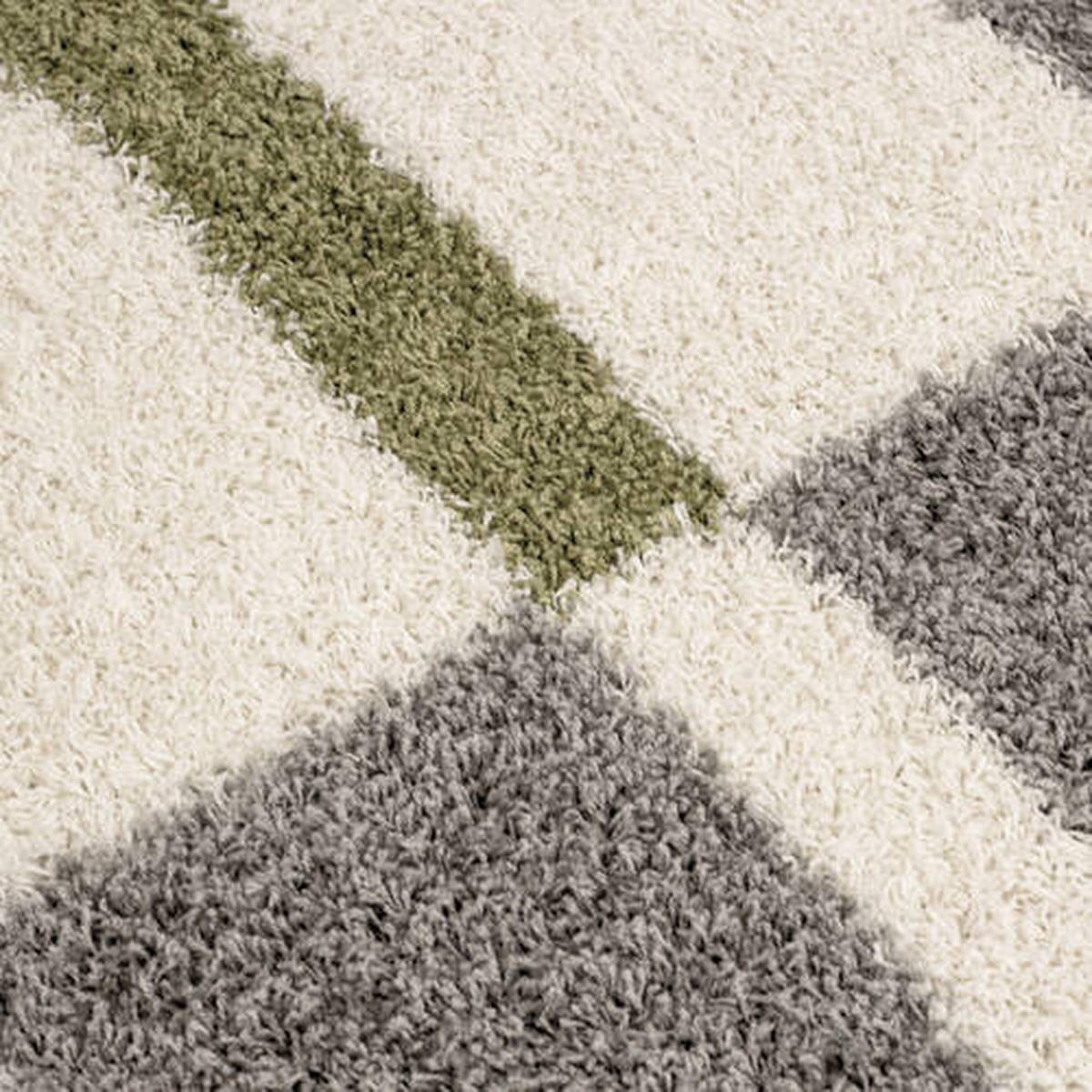 HOCHFLORTEPPICH 200/200 cm Gala Grün  - Grün, Design, Textil (200/200cm) - Novel