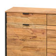 SIDEBOARD 175/86/40 cm  - Schwarz/Akaziefarben, Trend, Holz/Metall (175/86/40cm) - Ambia Home