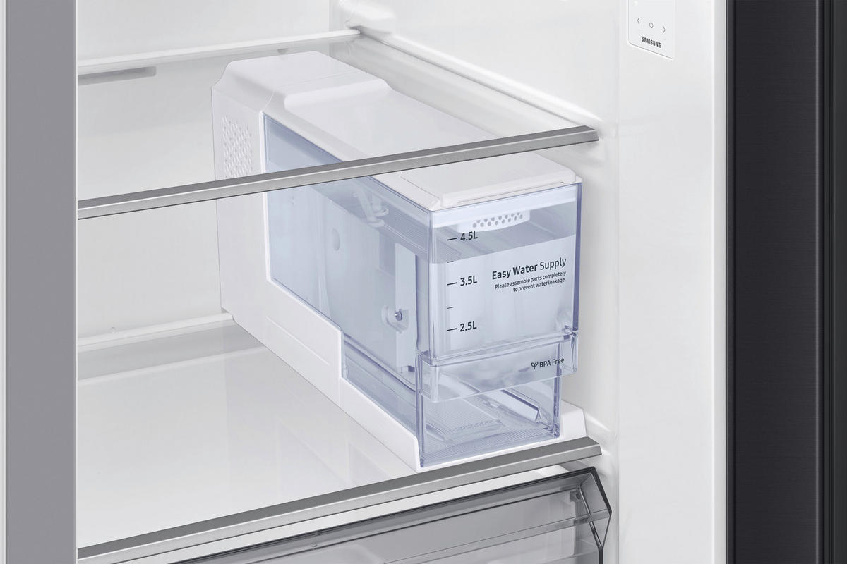 SIDE-BY-SIDE 91,2/178/72,6 cm RS80F67KCFEF  - Schwarz, Basics, Glas/Kunststoff (91,2/178/72,6cm) - Samsung