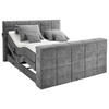 BOXSPRING-ÁGY 180/200 cm  szürke  - szürke, Konventionell, textil (180/200cm) - Carryhome