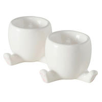EIERBECHER   - Weiß, Basics, Keramik (6/7cm) - Boltze Home