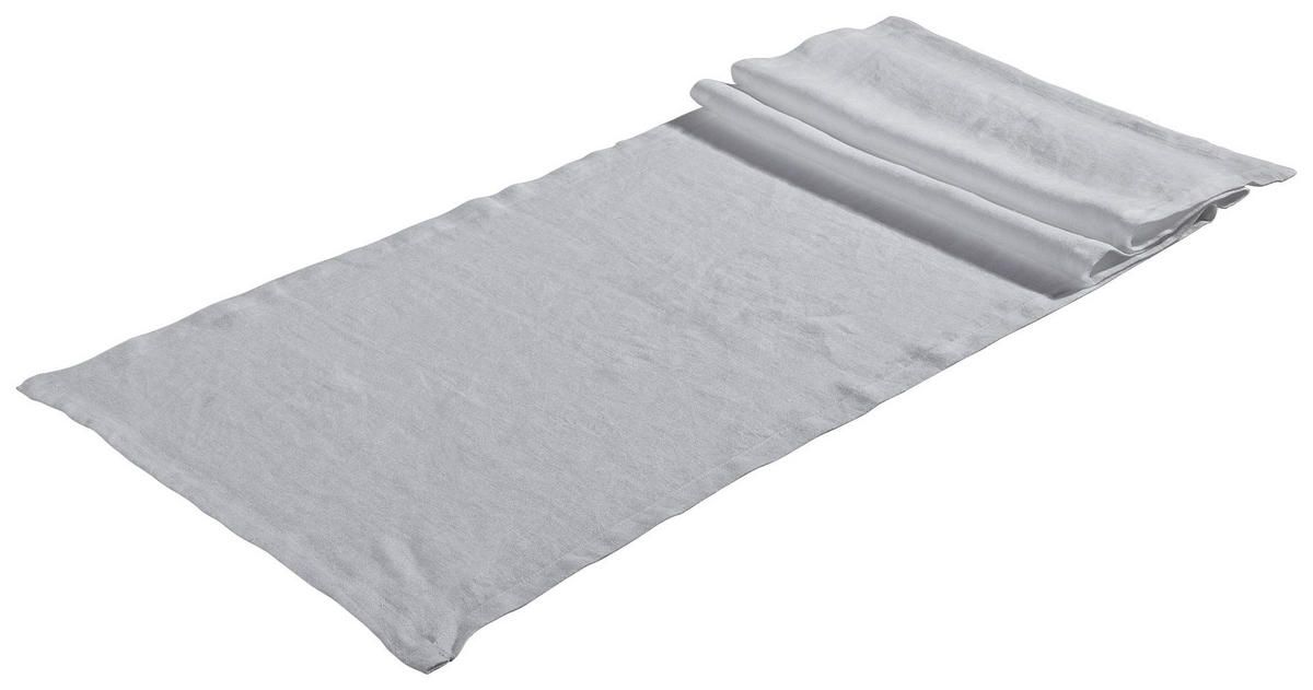 TISCHLÄUFER Lina Textil Hellgrau 50/140/00 cm  - Hellgrau, Design, Textil (50/140/00cm) - Dieter Knoll