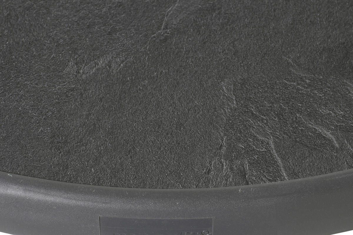 GARTENTISCH 86/86/72 cm Holzwerkstoff rund  - Graphitfarben, MODERN, Holzwerkstoff/Metall (86/86/72cm) - Sieger