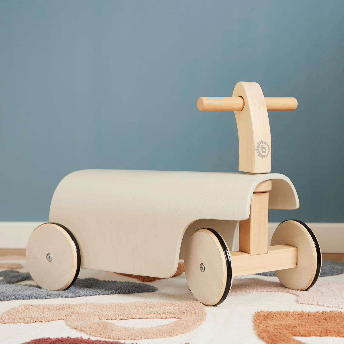RUTSCHFAHRZEUG SCANDI  - Naturfarben/Weiß, KONVENTIONELL, Holz (46/26/38cm)
