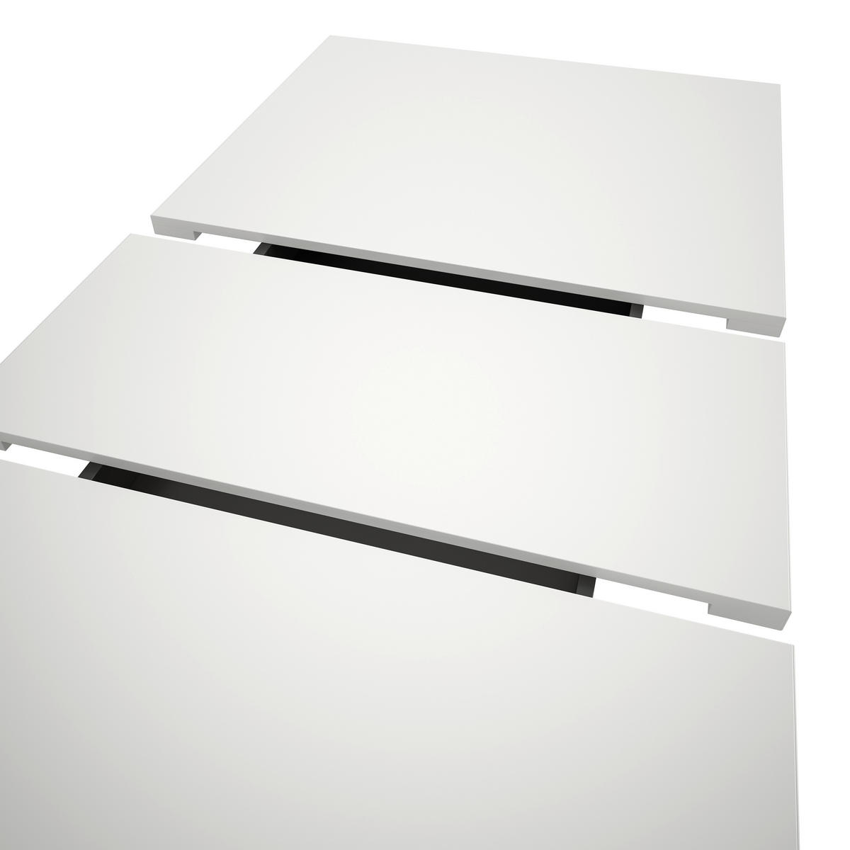 AUSZIEHTISCH Weiß rechteckig  ausziehbar  - Weiß, KONVENTIONELL, Holzwerkstoff (150-190/76/90cm)