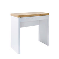 LAPTOPTISCH Weiß, Eichefarben  - Eichefarben/Weiß, Design, Holzwerkstoff/Metall (79/44/76cm)