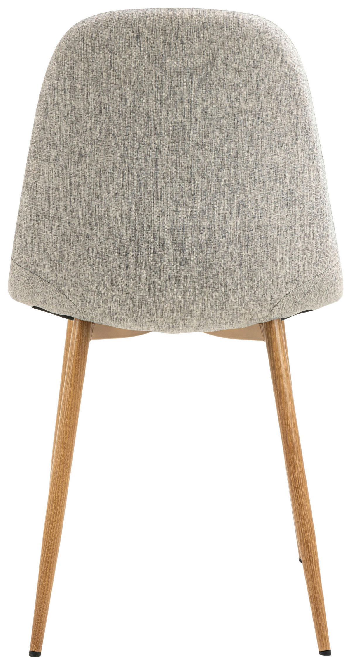 STUHL Webstoff Hellgrau  - Eichefarben/Hellgrau, Trend, Textil/Metall (44/86/54cm)