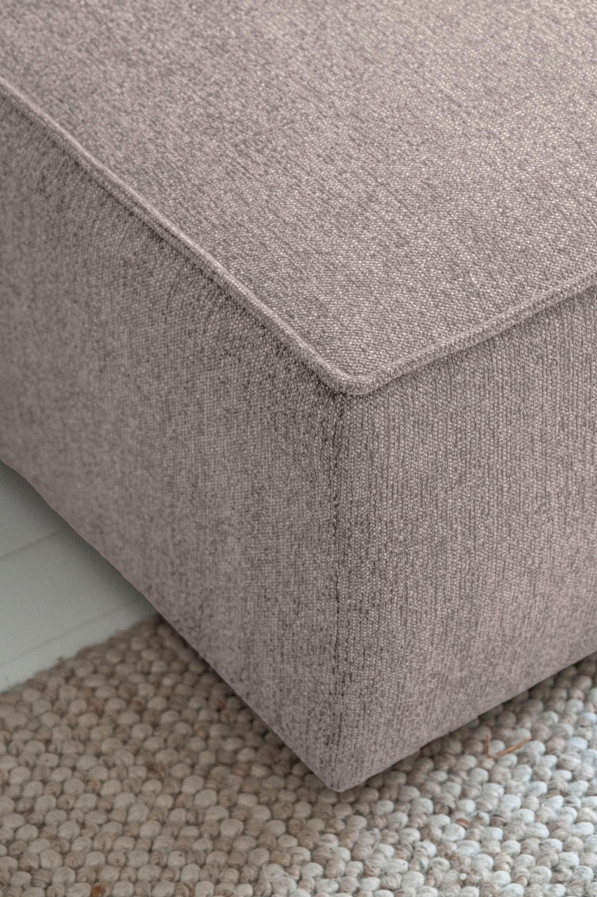KUTNA GARNITURA tekstil  siva, bijela   - bijela/siva, Design, tekstil/plastika (250/156cm) - MID.YOU