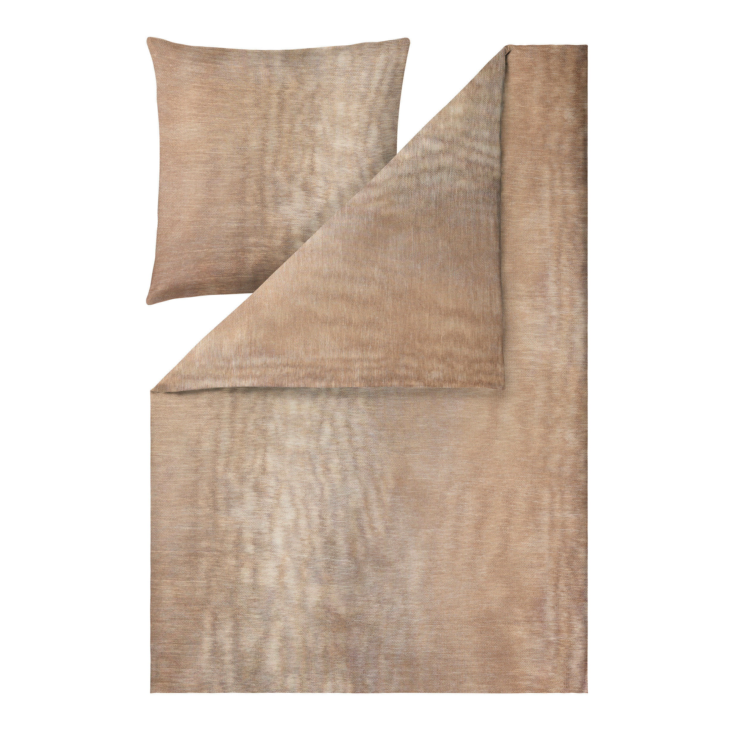 BETTWÄSCHE Atelier Interlock-Jersey 155/220 cm  - Graubraun, Design, Textil (155/220cm) - Estella