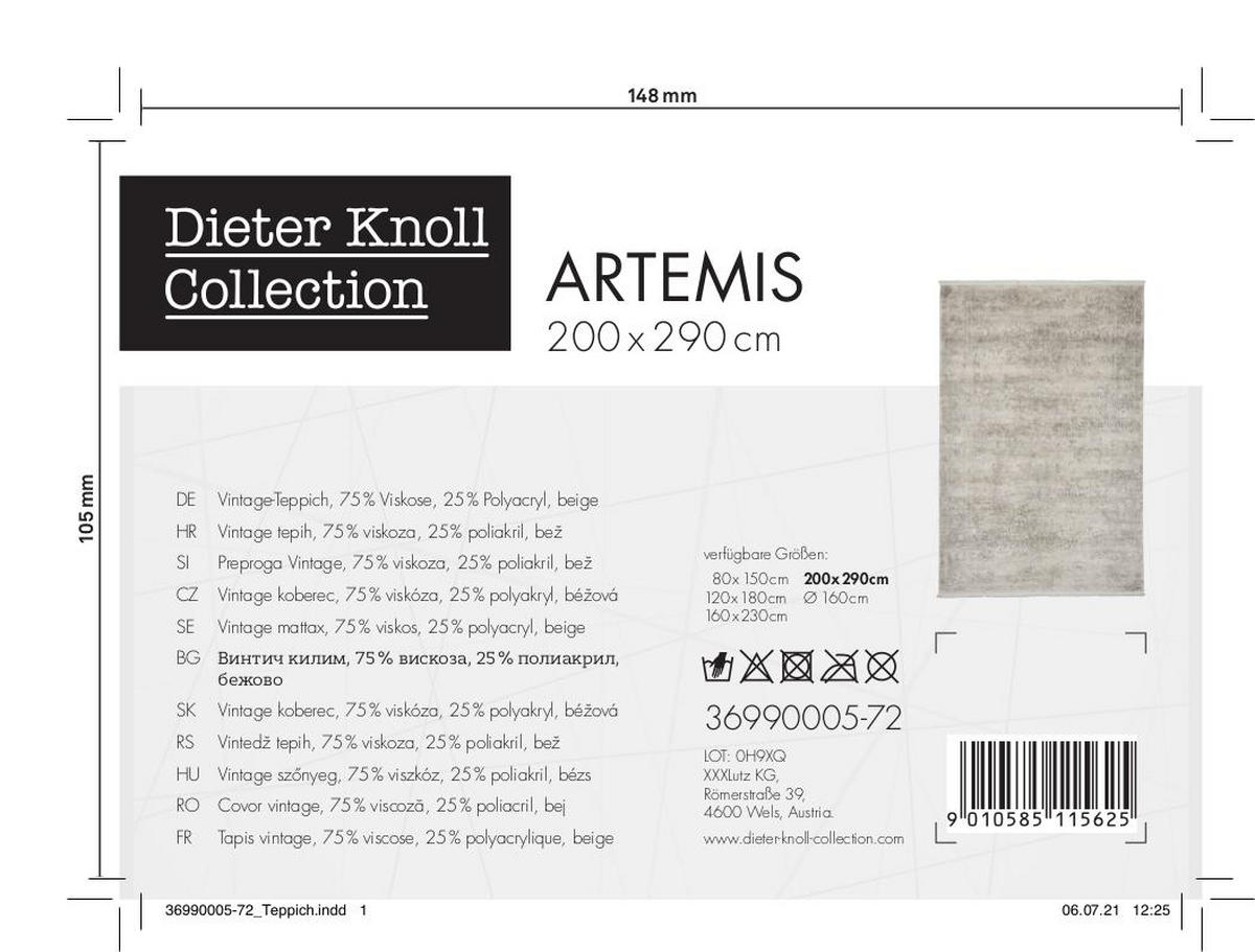 VINTAGE SZŐNYEG  Artemis  - színes, Design, textil (240/340cm) - Dieter Knoll