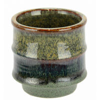 VASE  - Grün, Basics, Keramik (11/12/11cm)