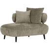 RÉCAMIERE in Chenille Taupe  - Taupe/Schwarz, Design, Holz/Textil (170/85/110cm) - Landscape