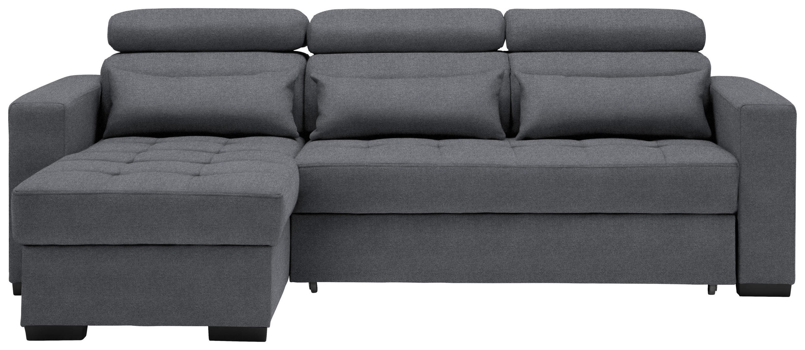 SAROKKANAPÉ textil antracit  - fekete/antracit, Design, műanyag/textil (179/240cm) - Carryhome
