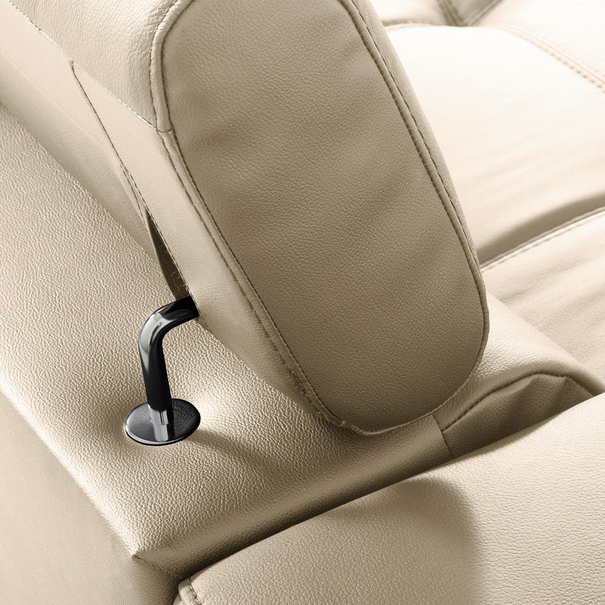 ECKSOFA Grau Echtleder Lederlook  - Schwarz/Grau, Design, Leder/Textil (247/173cm) - Livetastic