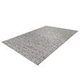 FLACHWEBETEPPICH 160/230 cm Finish 125 Grau / Silber Grau, Silberfarben  - Silberfarben/Grau, Basics, Leder/Textil (160/230cm) - Novel