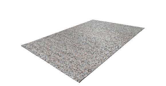 FLACHWEBETEPPICH 160/230 cm Finish 125 Grau / Silber Grau, Silberfarben  - Silberfarben/Grau, Basics, Leder/Textil (160/230cm) - Novel