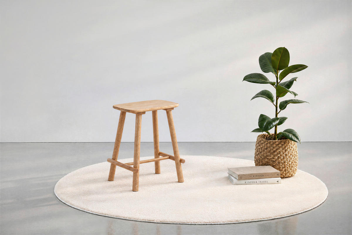 HOCKER Eiche Eichefarben  - Eichefarben, Natur, Holz (45/45/30cm) - Linea Natura