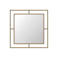 SPIEGEL 58/58/2 cm  - Goldfarben, Design, Metall (58/58/2cm) - Livetastic