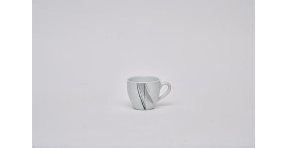 KOMBISERVICE Roma 62-teilig  - Schwarz/Weiß, Basics, Keramik - Novel