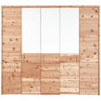 DREHTÜRENSCHRANK  in Weiß, Zirbelkieferfarben  - Zirbelkieferfarben/Weiß, Natur, Glas/Holz (249/225/61cm) - Valnatura