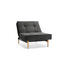 SESSEL Grau - Schwarz/Grau, Design, Holz/Textil (90/79/115cm) - Innovation