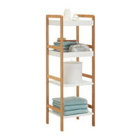 BADEZIMMERREGAL 36/110/33 cm  - Weiss/Naturfarben, Konventionell, Holz/Holzwerkstoff (36/110/33cm) - Xora