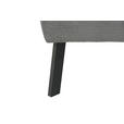 ECKSOFA Hellgrau Feincord  - Hellgrau/Schwarz, Design, Textil/Metall (205/280cm) - Xora