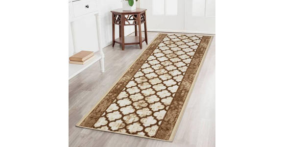 LÄUFER 80/150 cm Braun  - Braun, Design, Kunststoff/Textil (80/150cm) - Novel