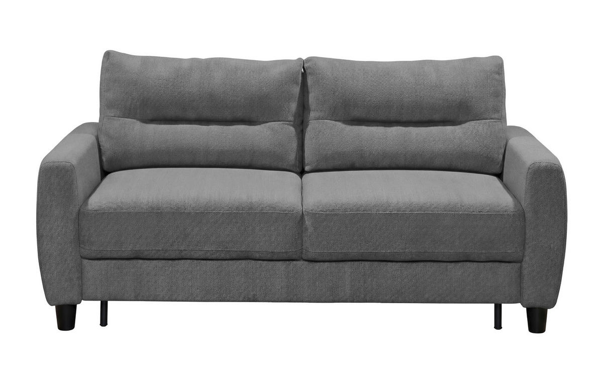 SCHLAFSOFA Webstoff Graphitfarben  - Schwarz/Graphitfarben, Modern, Holz/Textil (192/83/99cm) - MID.YOU