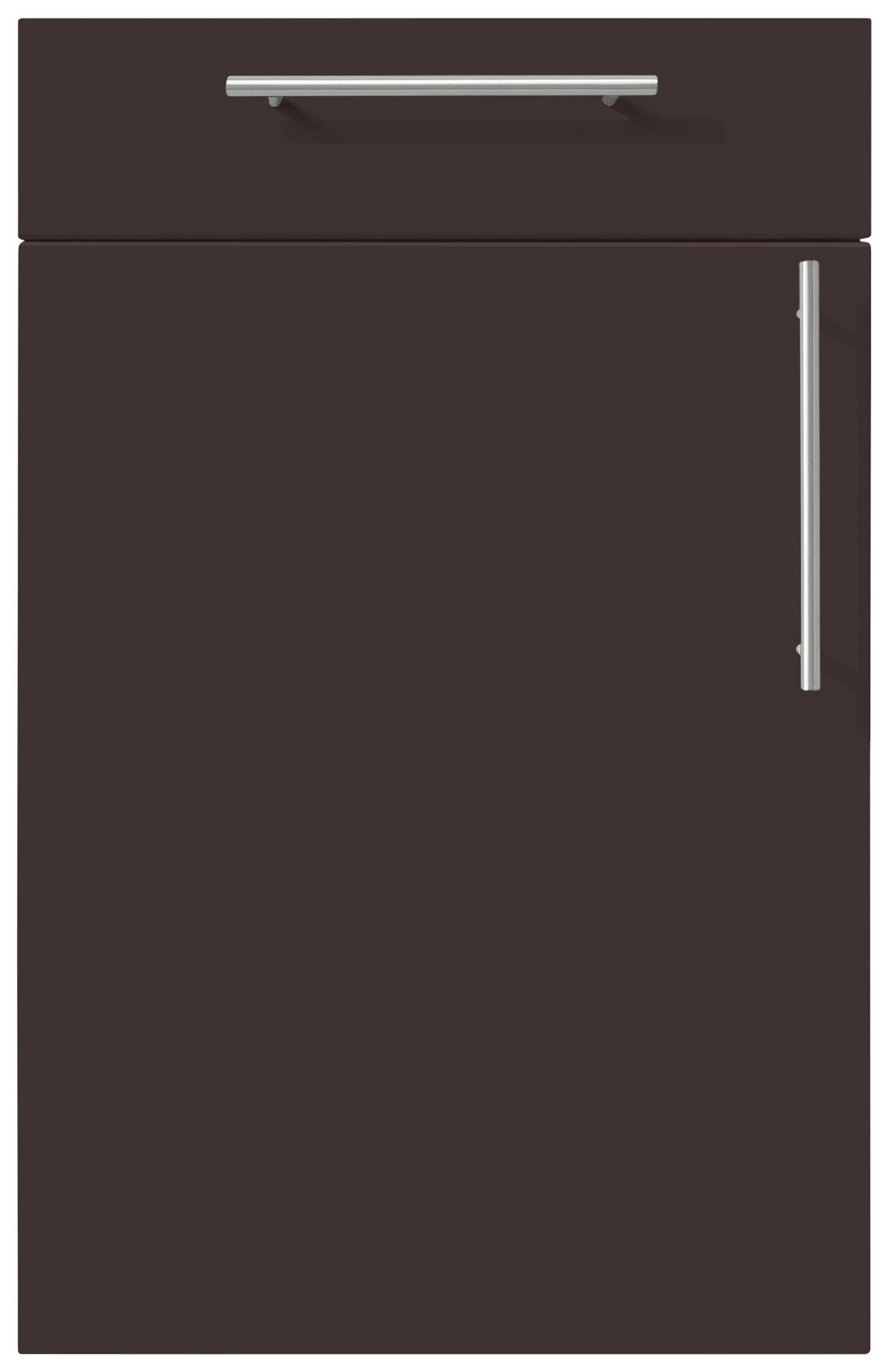 EINBAUKÜCHE SILVIA  - Rot/Schwarz, Design, Holzwerkstoff - Novel