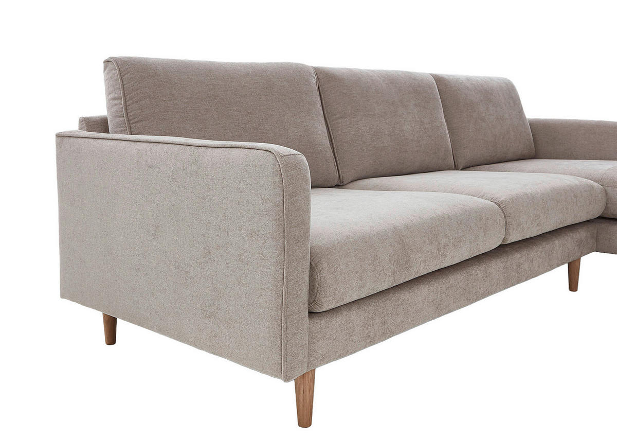 SOFFA i beige  - beige/ekfärgad, Design, trä/textil (263/82,5/163cm) - Best Price