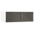 AUFSATZSCHRANK 100/32/57 cm Grau, Weiß - Chromfarben/Weiß, Design, Metall (100/32/57cm) - Carryhome