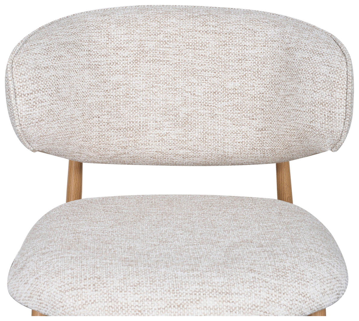 STUHL   Webstoff  Eichefarben, Beige  - Eichefarben/Beige, Design, Textil/Metall (54/80/59cm) - Novel