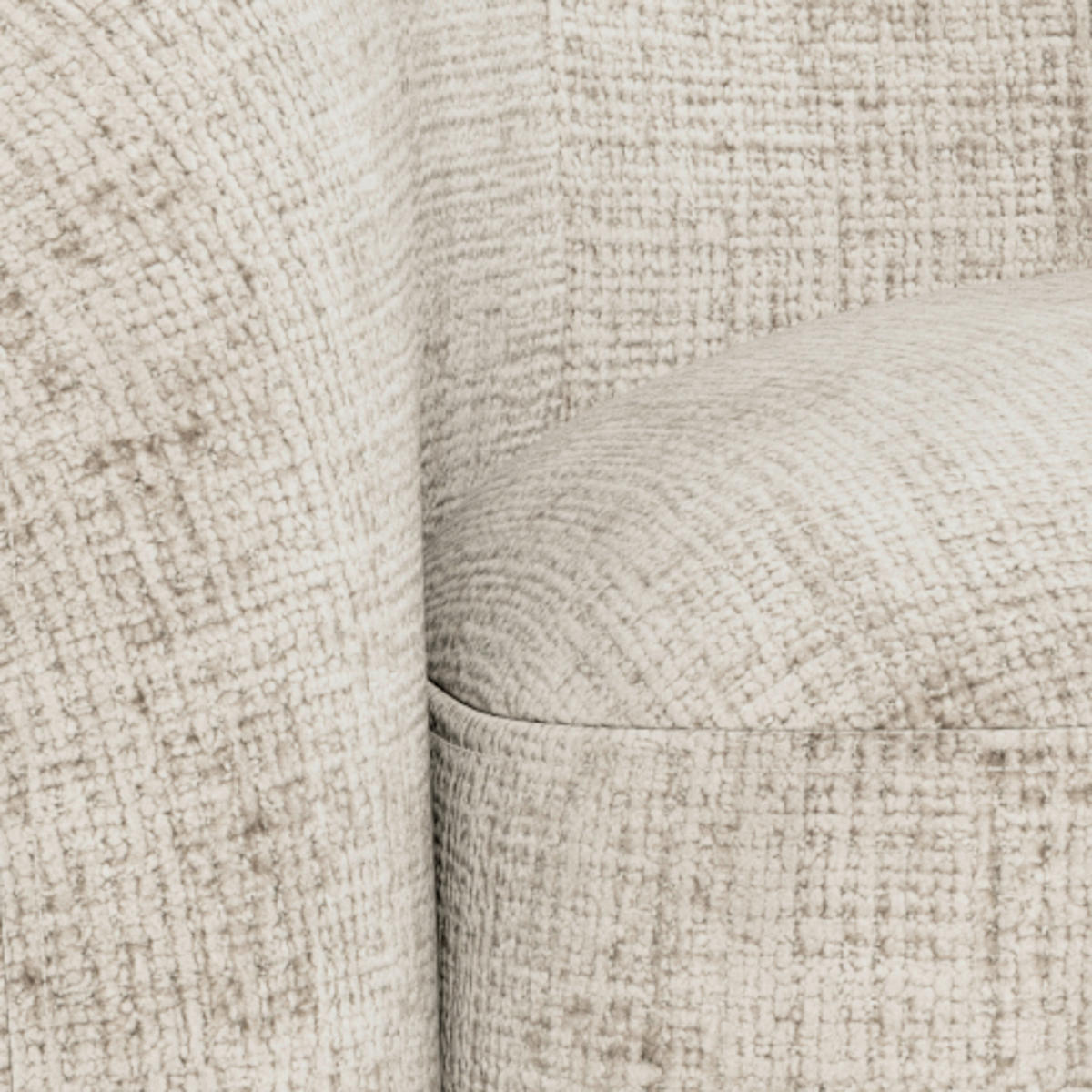 2,5-SITZER LODI in Chenille Schwarz, Beige  - Beige/Schwarz, MODERN, Kunststoff/Textil (169/76/86cm) - Livetastic