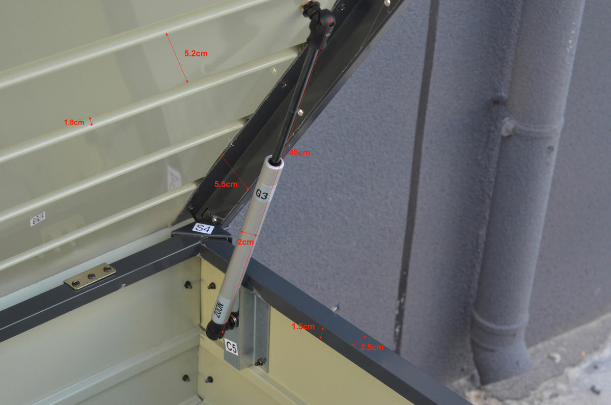 KISSENBOX 165/63/71 cm  - Anthrazit, MODERN, Metall (165/63/71cm) - Beldano