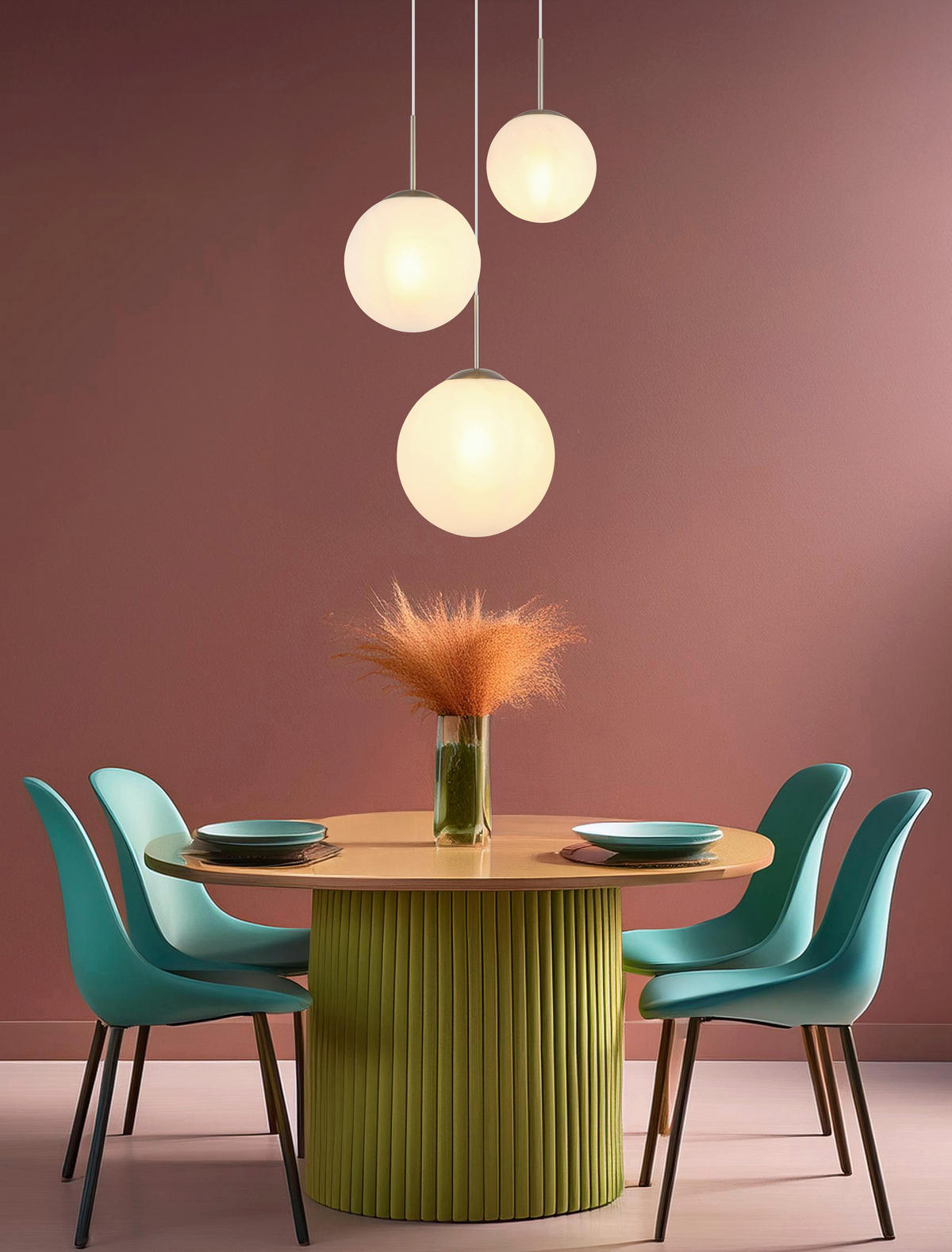 HÄNGELEUCHTE KOP 50/120 cm   - Transparent/Opal, Basics, Glas/Kunststoff (50/120cm)