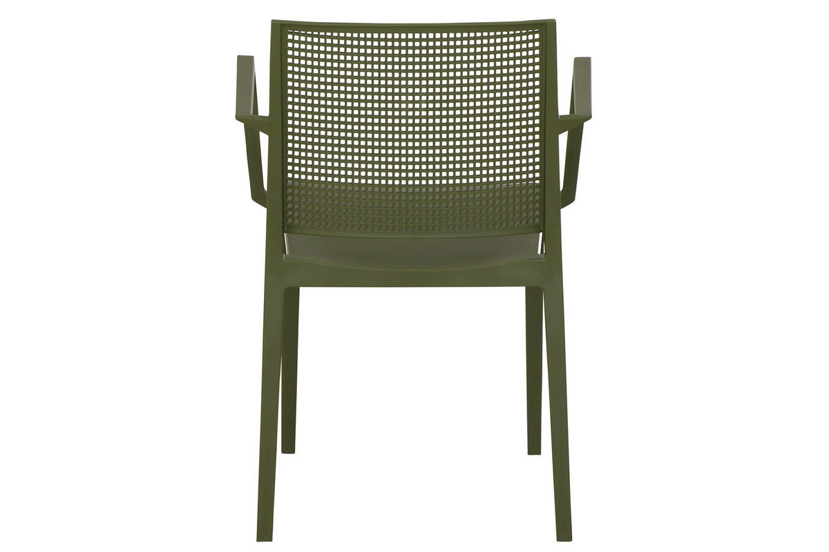 GARTENGARNITUR 5-teilig Stahl  - Grün, Basics, Kunststoff/Metall (80/80/80cm) - Siena Garden