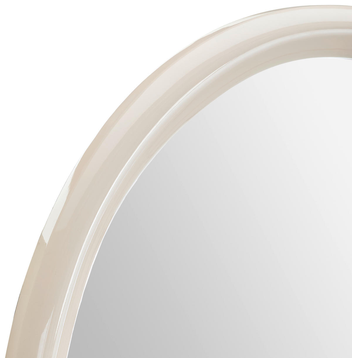 WANDSPIEGEL 98/103/4,6 cm    in Freiform  - Creme, LIFESTYLE, Glas/Holzwerkstoff (98/103/4,6cm) - Novel
